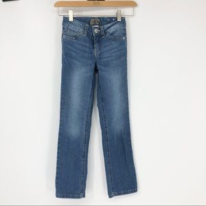 Justice Size 8 Slim Mid Rise Skinny Denim Blue Jeans NEW w/o tags